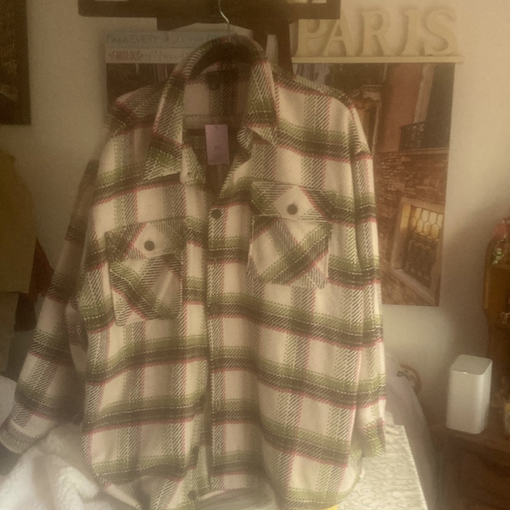 NWT Wild fable women’s plus size XXL button up flannel shirt